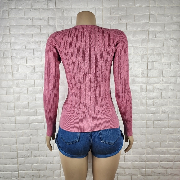 sonoma small pink knit sweater - Picture 4 of 6